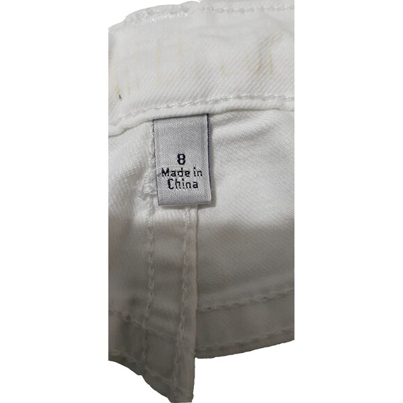 Jennifer Lopez White Mid Rise Skinny Ankle Straight Jeans Size 8 # 12 - Picture 3 of 8